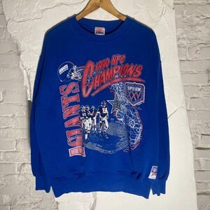 Vintage 1990 NFL New York Giants Super Bowl XXV NFC Champions Sweatshirt Mens XL